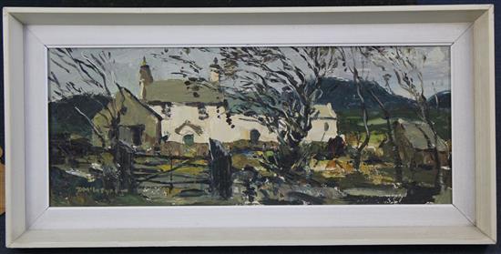 § Donald McIntyre (1923-2009) Trees in the wind, 10 x 24in.